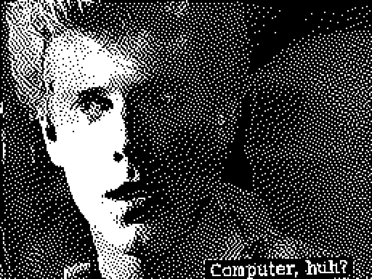 TRASH THE FUCKER MONO DITHER