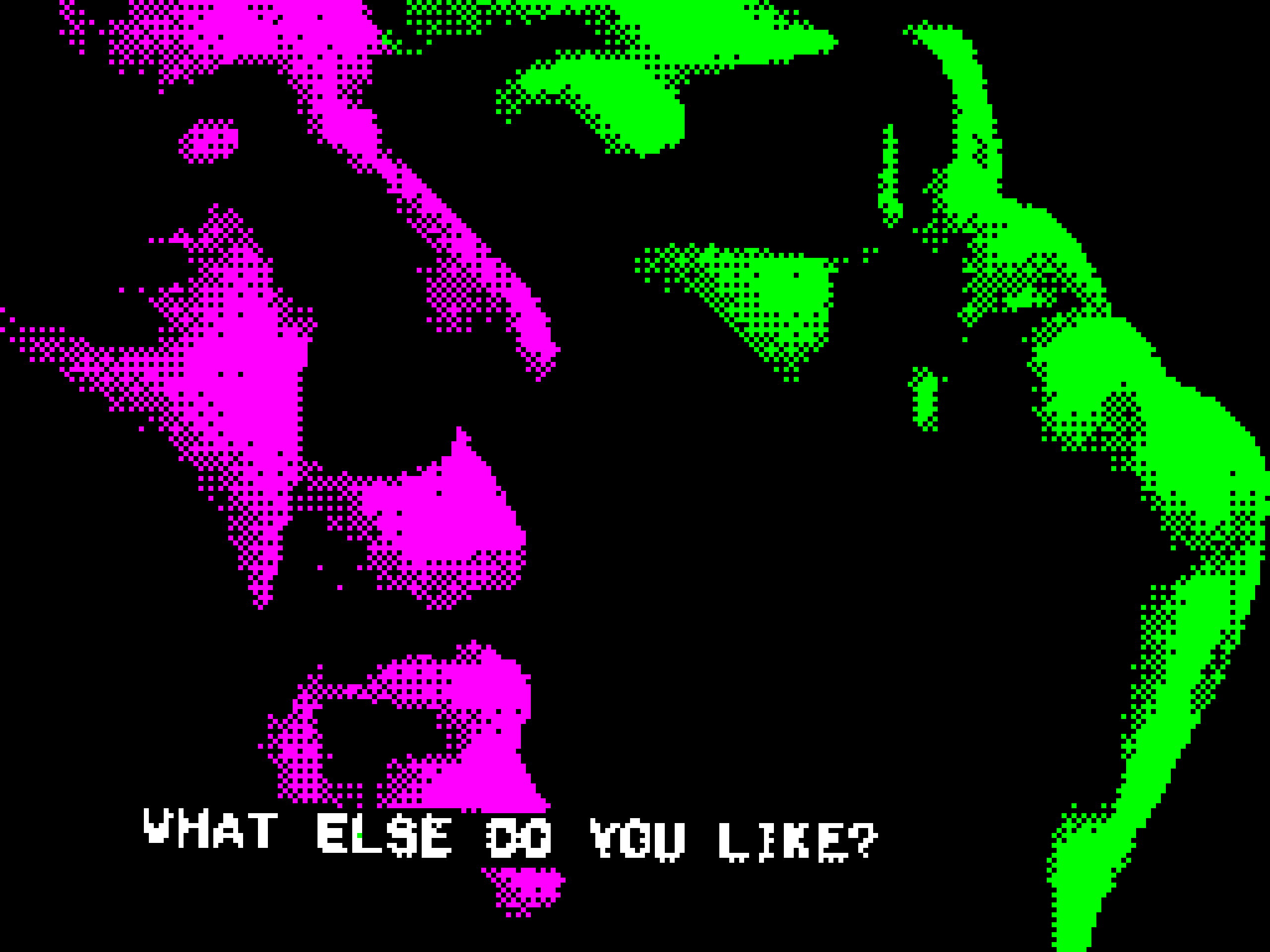 WHAT ELSE DO YOU LIKE